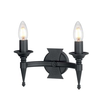 Elstead Lighting SAXON SAX2-BLK Nástěnná lampa 2x60W/E14