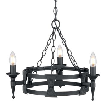 Elstead Lighting SAXON SAX3-BLK Lustr 3x60W/E14
