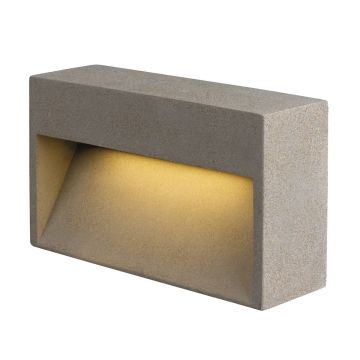 SLV CONCRETO 1006405 Nástěnná lampa 1x12W/LED 3000K 470lm IP65