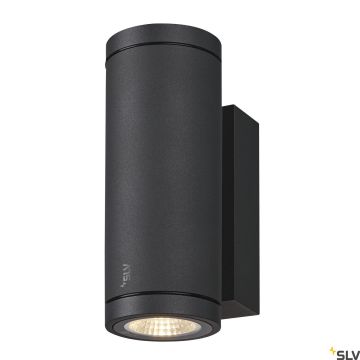 SLV ENOLA ROUND 1003424 Nástěnná lampa 2x7.8W/LED 3000/4000K 620/700LM IP65