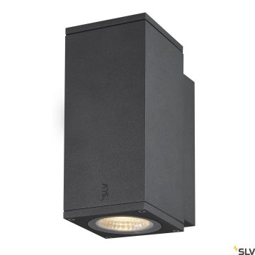 SLV ENOLA SQUARE 1003416 Nástěnná lampa 1x6W/LED 3000/4000K 500LM IP65