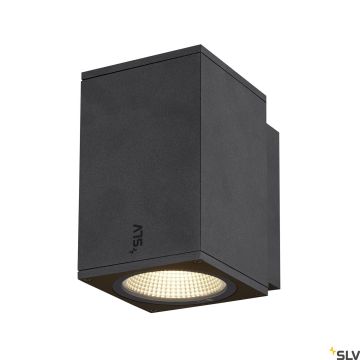 SLV ENOLA SQUARE 1003417 Nástěnná lampa 1x11W/LED 3000/4000K 980LM IP65