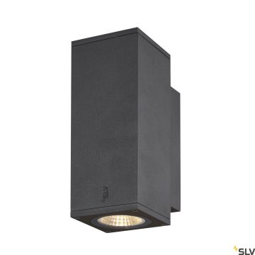 SLV ENOLA SQUARE 1003418 Nástěnná lampa 2x7.8W/LED 3000/4000K 620/700LM IP65