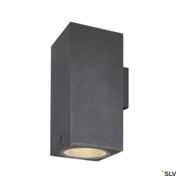SLV ENOLA SQUARE 1003438 Nástěnná lampa 2x55W/LED 3000/4000K 5400/6000LM IP65