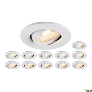 SLV UNIVERSAL DOWNLIGHT 1007274 Zasouvací osvětlení 1x8W/LED 2700K|3000K|4000K|6500K 560lm|610lm|680lm|640lm IP20