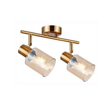 Italux Santia SPL-65342-2-BRO-AMB Bodové světlo 2x40W/E14 IP20