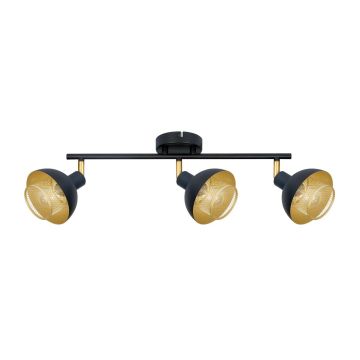Italux Savio SPL-27357-3-BK-GD Bodové světlo 3x40W/E14 IP20