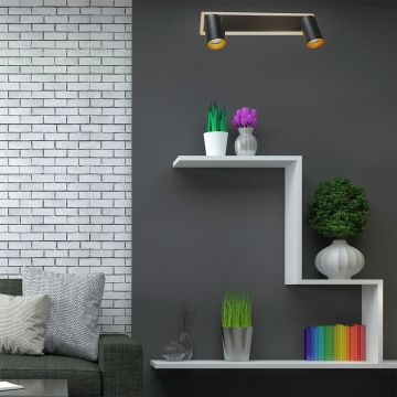 Light Prestige Parma LP-0612/2WS BK Bodové světlo 2x50W/GU10 3000K|4000K|6000K IP20