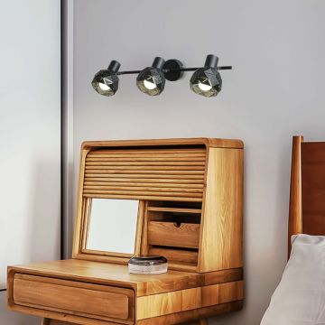Light Prestige Reus LP-8069/3WS BK Bodové světlo 3x40W/E14 IP20
