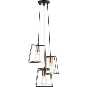 Dar Lighting Tower TOW0322 Závěsná lampa 3x60w/e27