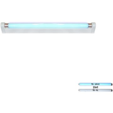 Prezent GERMICIDAL LAMP V. UV 70001 Baktericidní lampa 1x14w/uv-c+1x14w/t5 4000k 775lm|775lm ip20