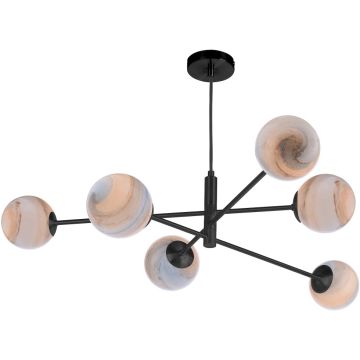 Dar Lighting Vignette VIG0622-07L Závěsná lampa 6x40w/g9 ip20