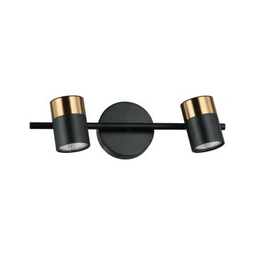 Italux Elice WL-58892-2-BK-BRO Nástěnná lampa 2x35W/GU10 IP20