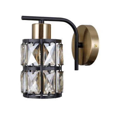 Italux Menfi WL-44236-1-BK-GD Nástěnná lampa 1x40W/E27 IP20