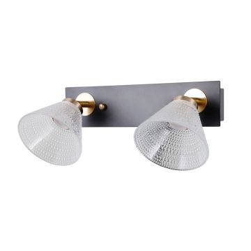 Italux Orella WL-34393-2-BK-HBR Nástěnná lampa 2x8W/LED 3000K 466lm IP20