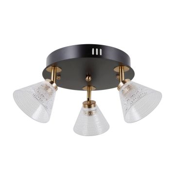 Italux Orella WL-34393-3R-BK-HBR Bodové světlo 3x12W/LED 3000K 750lm IP20
