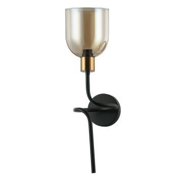 Italux SERVIO WL-66892-1A-BK-AMB Nástěnná lampa 1x40W/E14 IP20