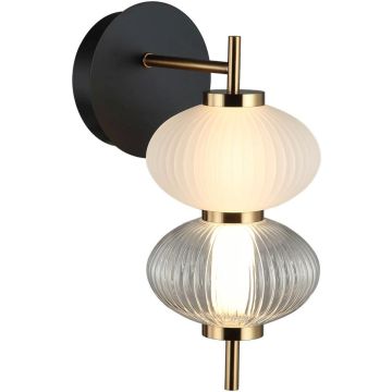 Italux Testa WL-84938-2-BK Nástěnná lampa 1x8W/LED 3000K 480lm IP20