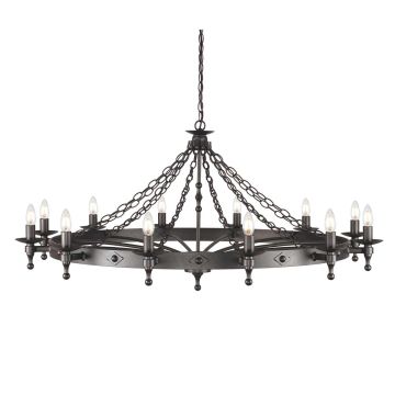 Elstead Lighting WARWICK WR12-GRAPHITE Lustr 12x60W/E14