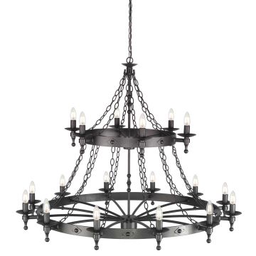 Elstead Lighting WARWICK WR18-GRAPHITE Lustr 18x60W/E14