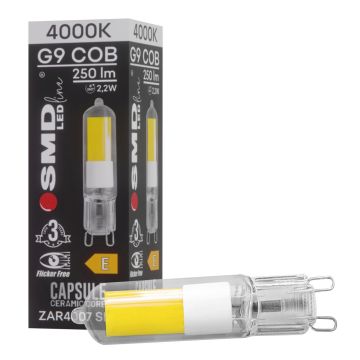 SMD LED BULB ZAR4007SLL Žárovka 1x2,2W/G9 4000K 250lm IP20