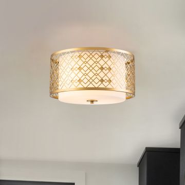 Elstead Lighting Ziggy ZIGGY-F-M-LG Stropní lampa 2x60 W/E27