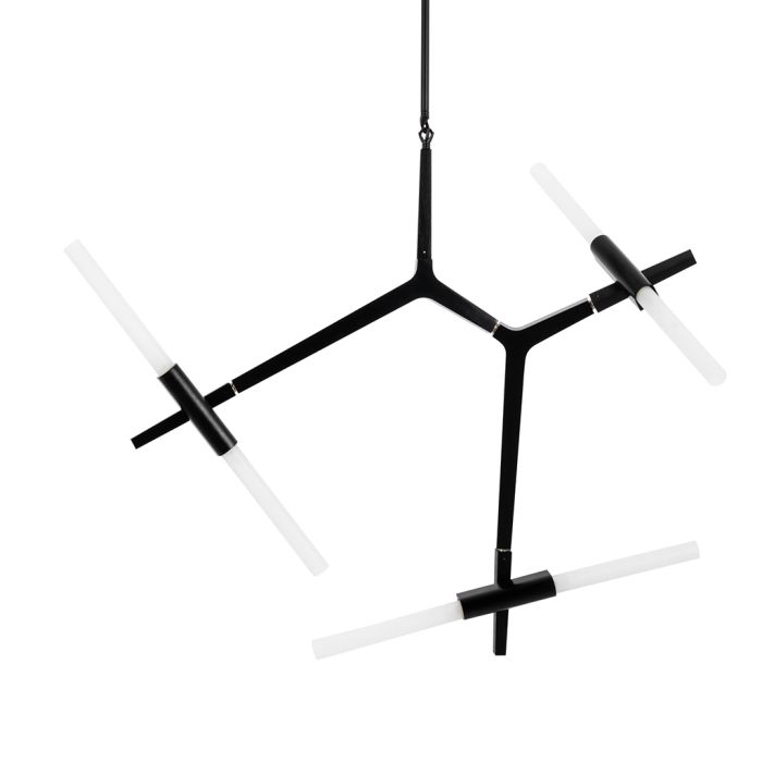 King Home-CANDELABR-XCP8053-6.BLACK-KNGXCP8053-6.BLACK